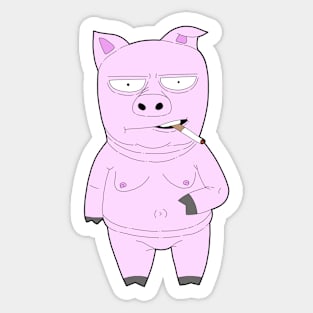 Cool Pig Sticker